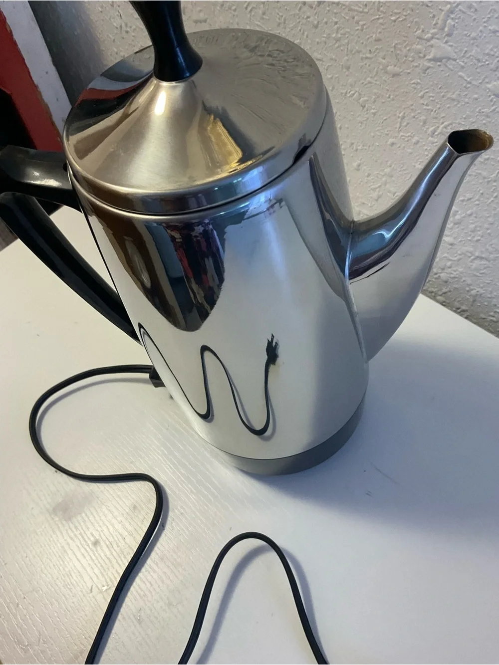 Vintage Presto Electric Percolator 12 Cup Stainless Steel Coffee Maker